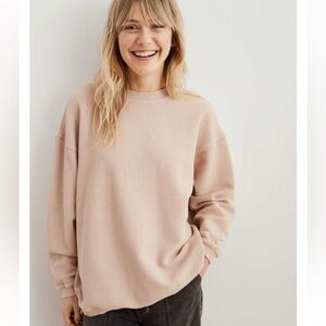 Aerie Oversized Corded Sweater